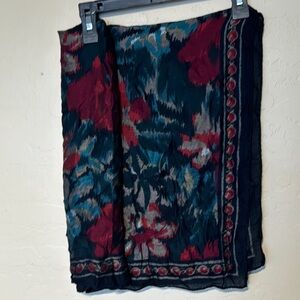 Floral Patterned Scarf